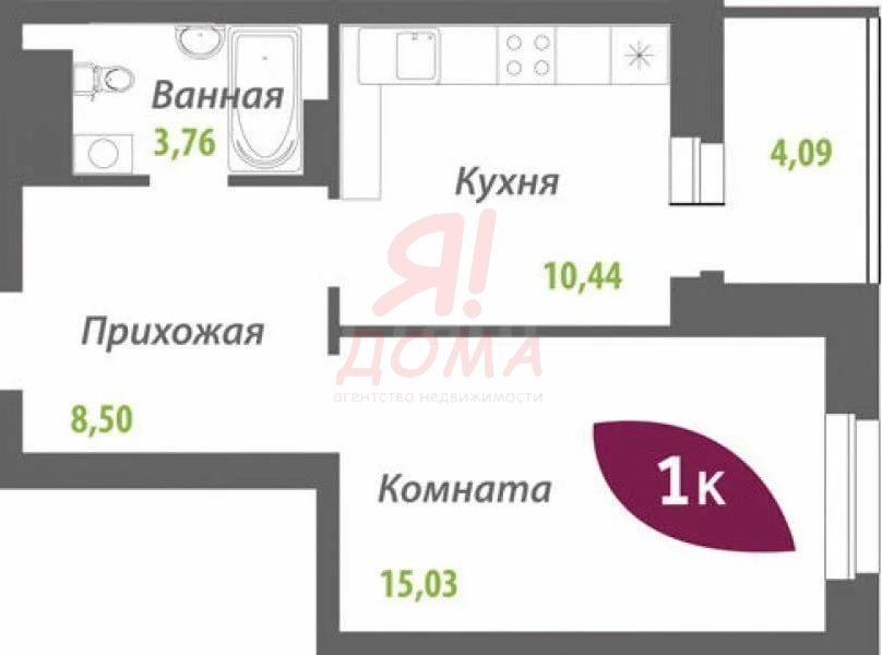 Сержанта Коротаева, 9, 1-к квартира