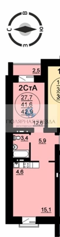 Заслонова, 13, 2-к квартира