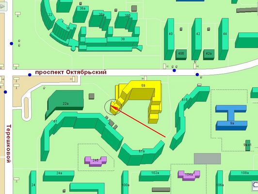 Октябрьский проспект 3 владимир карта