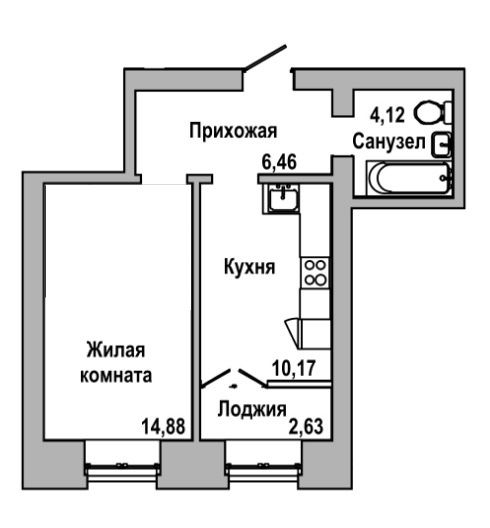Планетная, 55/2, 2-комнатная квартира