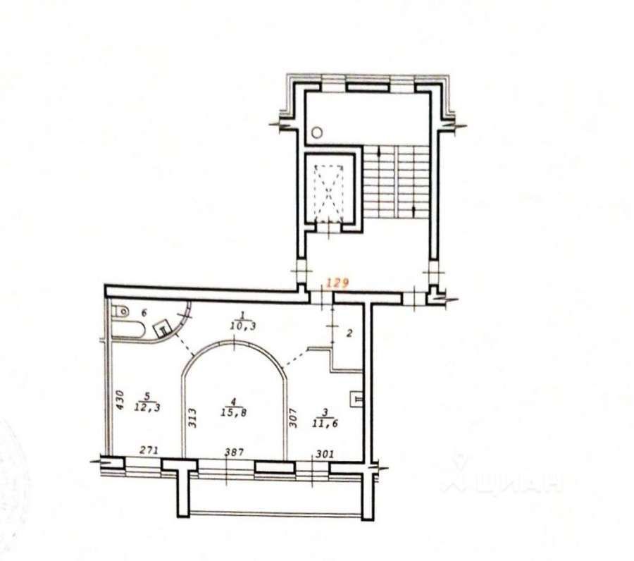 Баумана, 3/3, 2-к квартира